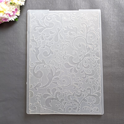 NAUJAS klasikinis reljefinis aplankas, skaidrus reljefinis plastikinių plokščių dizainas, skirtas „pasidaryk pats“ popieriaus pjaustymo štampams „Scrapbooking“ paveikslėlis