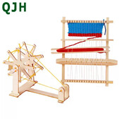 DIY Mini Loom Materiālu iepakojums Vilnas adāmmašīna Bērnu radošās rotaļlietas Roku darbs Dāvanas Adīšanas Instrumenti Koka