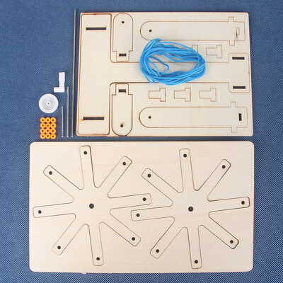 DIY Mini Loom Materiālu iepakojums Vilnas adāmmašīna Bērnu radošās rotaļlietas Roku darbs Dāvanas Adīšanas Instrumenti Koka