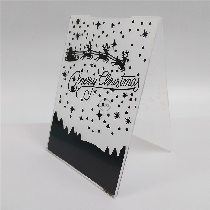 2023 m. NAUJI Kalėdų briedžių konteksto reljefiniai aplankai, skirti iškarpų albumų albumų kortelėms, reikmenų gamybai 3D plastikiniai trafaretai amatai