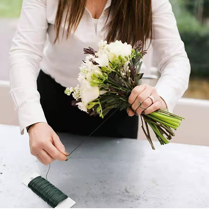Amatų laidai Floristas Gėlių vielos stiebai „Pasidaryk pats“ gėlių stiebų laidai Gėlių kompozicijos Geležinės vielos