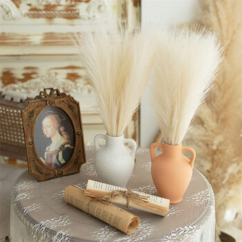 55 εκ. 10 ΤΕΜ. Χνουδωτά Pampas Grass Boho Decor Flower Fake Plant Reed Simulated Wedding Party Διακόσμηση σπιτιού Τεχνητά λουλούδια ΝΕΟ