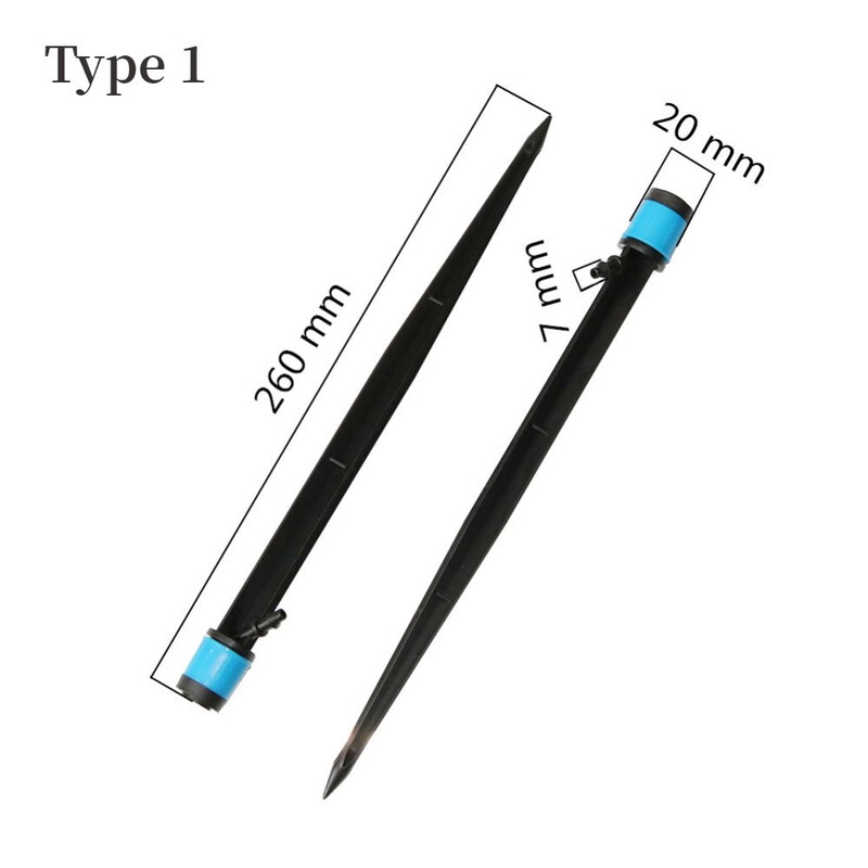 19/26 cm-es szóró csepegtető vízfúvóka Kerti öntöző 360 fokos kerti öntözőrendszer 4/7 mm-es 1/4" tömlőhöz