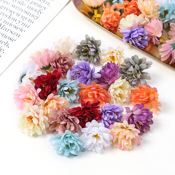 10/20/50Pcs Mini Artificial Rose Silk Flower Heads Simulated Flower Διακόσμηση δωματίου σπιτιού Διακόσμηση γάμου DIY Αξεσουάρ στεφάνου