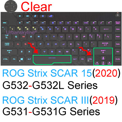 Husă pentru tastatură pentru ROG Strix Scar 16 G634 15 G16 G614 G15 G513 G512 G533 G532 G531 Hero Husă de protecție din silicon 15.6 2023