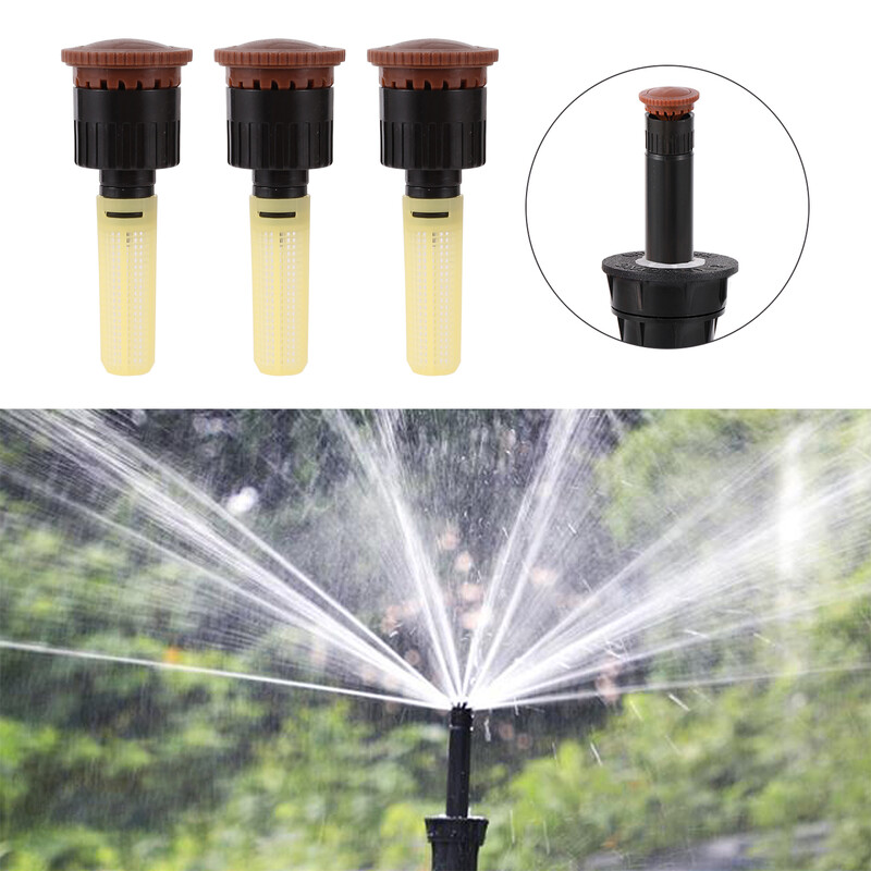 360° Αυτόματη ανύψωση Τύπου 1/2" Θηλυκό νήμα θαμμένο Pop-Up ψεκαστήρα Ακροφύσιο Scattering Ray Jet Συσκευή άρδευσης γκαζόν Πράσινη ζώνη