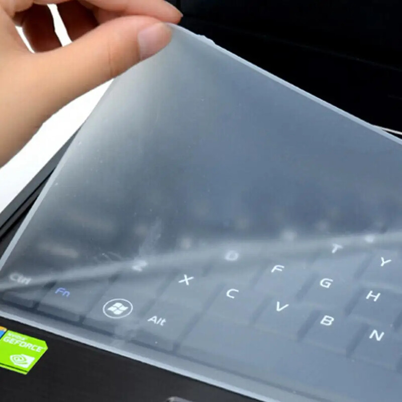 Dulkėms atspari nešiojamojo kompiuterio klaviatūros apsauginė plėvelė silikoninė nešiojamojo kompiuterio klaviatūros dangtelis Tinka 15.6 17 14 nešiojamojo kompiuterio klaviatūros dangtelis vandeniui atspari plėvelė