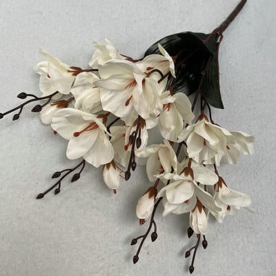 Svežanj umjetnog cvijeća Jesen Magnolija Dekoracija doma Vanjski vrt Dekoracija poda Tkanina Magnolija Dekoracija vjenčanja