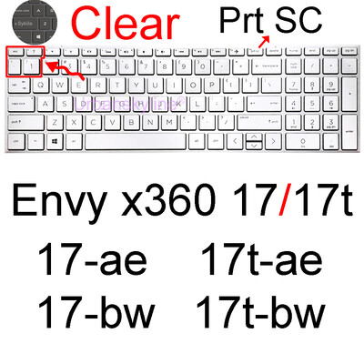 Poklopac tipkovnice za HP ENVY x360 17 17-ch 17-cg 17-ce 17-ae 17-bw 17-u 17-s Silikonski zaštitnik Skin Case Dodaci 17.3