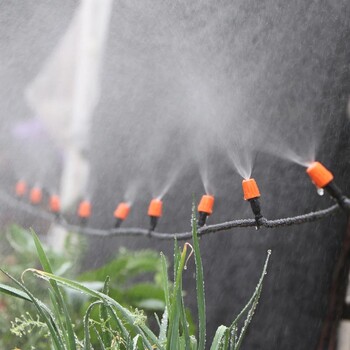 20PCS Garden 7,5-10L/H Orange Adjustable Misting Nozzle Greenhouse Lawn Spray Watering Sprinkler Atomizer Dripper for 4/7mm Hose