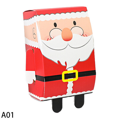 5 ks Vianočné snehuliak Santa Claus tvar cukríkov sušienky kocky krabice DIY torta darčekové balenie krabice dodávka vianočné novoročné párty dekorácie