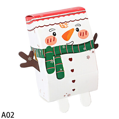 5 ks Vianočné snehuliak Santa Claus tvar cukríkov sušienky kocky krabice DIY torta darčekové balenie krabice dodávka vianočné novoročné párty dekorácie