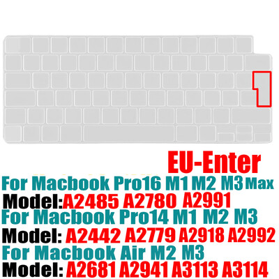 Kompatibilný kryt s klávesnicou pre MacBook Air 13,6 m2 2022 A2681/2021 2023 MacBook Pro 14 16 M1 A2442 A2485 A2779 A2780 s dotykovým ID