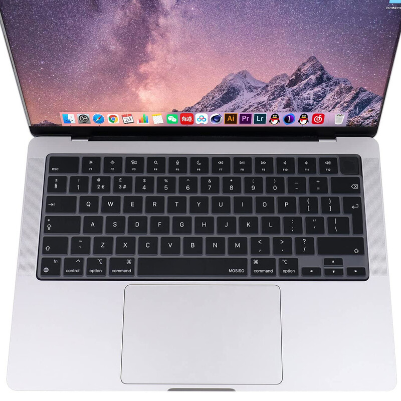 Kompatibilný kryt s klávesnicou pre MacBook Air 13,6 m2 2022 A2681/2021 2023 MacBook Pro 14 16 M1 A2442 A2485 A2779 A2780 s dotykovým ID