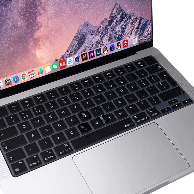 Kompatibilný kryt s klávesnicou pre MacBook Air 13,6 m2 2022 A2681/2021 2023 MacBook Pro 14 16 M1 A2442 A2485 A2779 A2780 s dotykovým ID