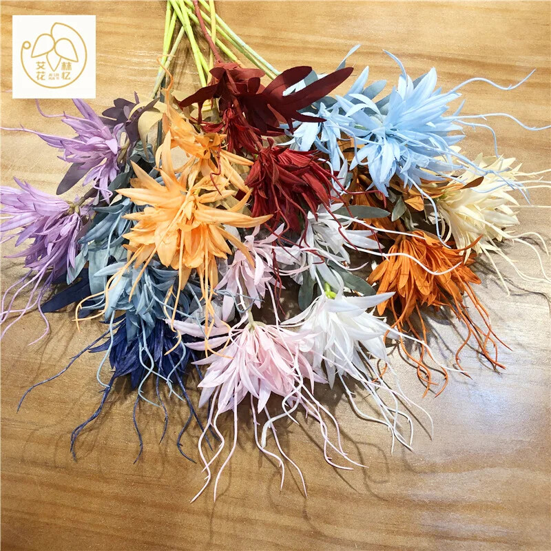 Simulacija Stabljika Plamen Epiphyllum Plastična Zmajeva brada Lažni cvijet Dnevni boravak Blagovaonica Vjenčanje Umjetno cvijeće Uređenje doma