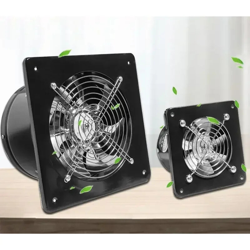 220V 4/6 inch Ventilator de evacuare de mare viteză Ventilator de aer de uz casnic Ventilator de evacuare silențios de tavan pentru baie de bucătărie Rezistență la coroziune
