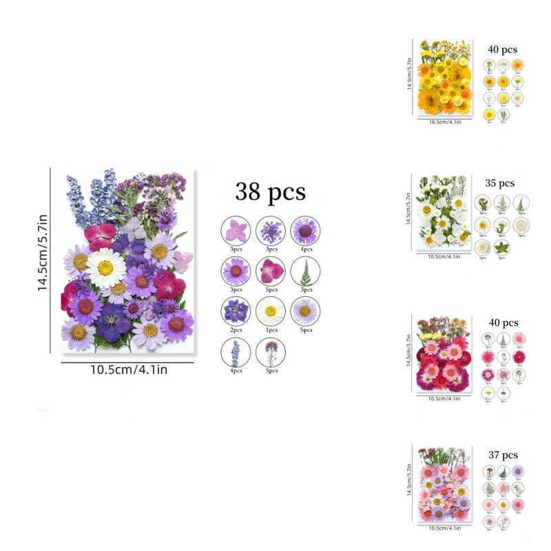 1 maisiņš, kaltēti ziedi, presēti ziedi, uzlīmes tālruņa korpusam, rotaslietas, amatniecība, nagu māksla