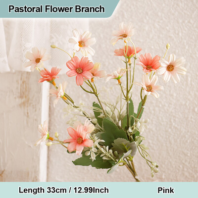 Pastoralni Umjetni Gesang Kozmos Grana tratinčice Umjetno divlje malo cvijeće Cvjetni buket Vaza za vjenčanje Uređenje doma