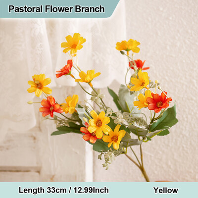 Pastoralni Umjetni Gesang Kozmos Grana tratinčice Umjetno divlje malo cvijeće Cvjetni buket Vaza za vjenčanje Uređenje doma