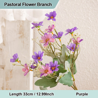 Pastoralni Umjetni Gesang Kozmos Grana tratinčice Umjetno divlje malo cvijeće Cvjetni buket Vaza za vjenčanje Uređenje doma