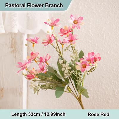 Pastoralni Umjetni Gesang Kozmos Grana tratinčice Umjetno divlje malo cvijeće Cvjetni buket Vaza za vjenčanje Uređenje doma