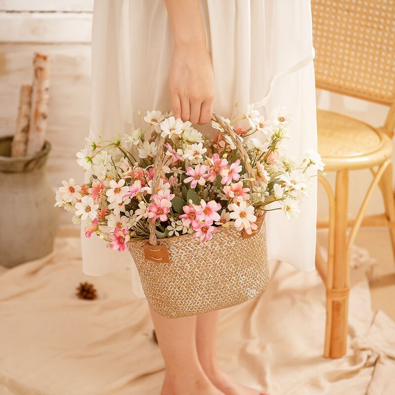 Pastoralni Umjetni Gesang Kozmos Grana tratinčice Umjetno divlje malo cvijeće Cvjetni buket Vaza za vjenčanje Uređenje doma