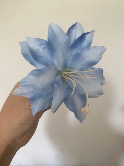 10 buc flori artificiale capete de crin floare de mătase flori albe perete decorare nunta