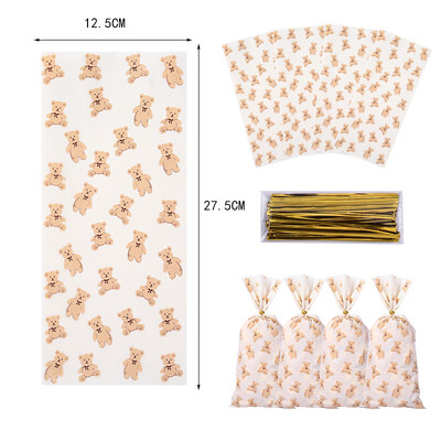 10/20/30/40/50 vnt Kalėdų snaigės celofaniniai maišeliai Žiemos snaigės šventės saldainiai sausainiai, skanėstai, dovanų maišelis Kalėdų vakarėlio dekoravimas