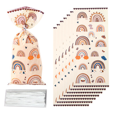 10/20/30/40/50 vnt Kalėdų snaigės celofaniniai maišeliai Žiemos snaigės šventės saldainiai sausainiai, skanėstai, dovanų maišelis Kalėdų vakarėlio dekoravimas