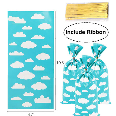 10/20/30/40/50 vnt Kalėdų snaigės celofaniniai maišeliai Žiemos snaigės šventės saldainiai sausainiai, skanėstai, dovanų maišelis Kalėdų vakarėlio dekoravimas