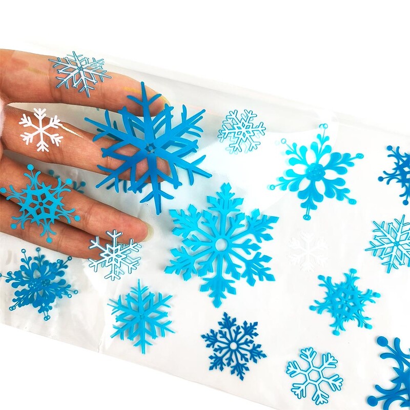 10/20/30/40/50 vnt Kalėdų snaigės celofaniniai maišeliai Žiemos snaigės šventės saldainiai sausainiai, skanėstai, dovanų maišelis Kalėdų vakarėlio dekoravimas