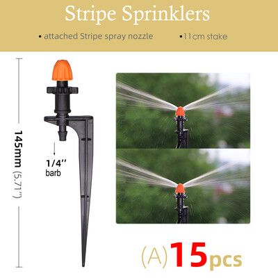 18-тип пръскащи пръскачки 90°/180°/360°/лентови дюзи 11cm колове 1/4'' шип 5.0 винтови конектори напояване на градински оранжерии