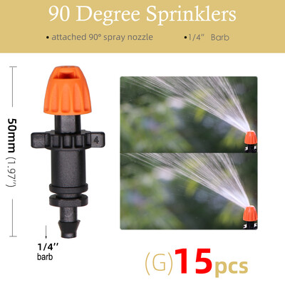 18-тип пръскащи пръскачки 90°/180°/360°/лентови дюзи 11cm колове 1/4'' шип 5.0 винтови конектори напояване на градински оранжерии