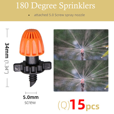 18-тип пръскащи пръскачки 90°/180°/360°/лентови дюзи 11cm колове 1/4'' шип 5.0 винтови конектори напояване на градински оранжерии