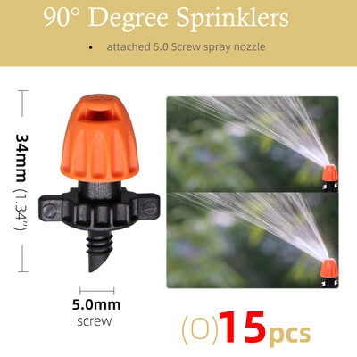 18-тип пръскащи пръскачки 90°/180°/360°/лентови дюзи 11cm колове 1/4'' шип 5.0 винтови конектори напояване на градински оранжерии