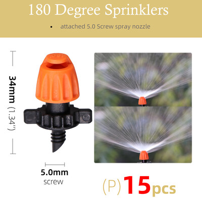 18-тип пръскащи пръскачки 90°/180°/360°/лентови дюзи 11cm колове 1/4'' шип 5.0 винтови конектори напояване на градински оранжерии