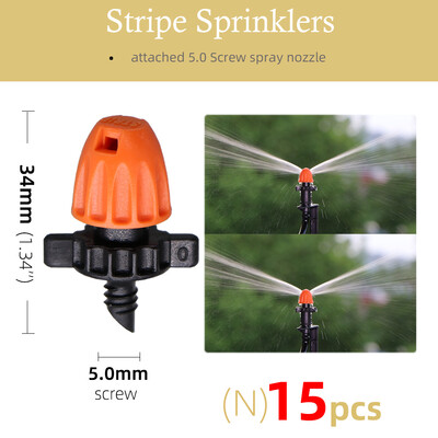 18-тип пръскащи пръскачки 90°/180°/360°/лентови дюзи 11cm колове 1/4'' шип 5.0 винтови конектори напояване на градински оранжерии