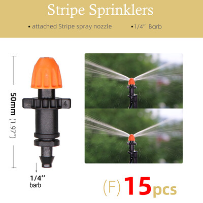 18-тип пръскащи пръскачки 90°/180°/360°/лентови дюзи 11cm колове 1/4'' шип 5.0 винтови конектори напояване на градински оранжерии
