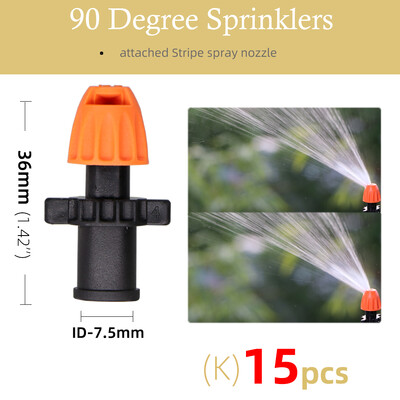 18-тип пръскащи пръскачки 90°/180°/360°/лентови дюзи 11cm колове 1/4'' шип 5.0 винтови конектори напояване на градински оранжерии