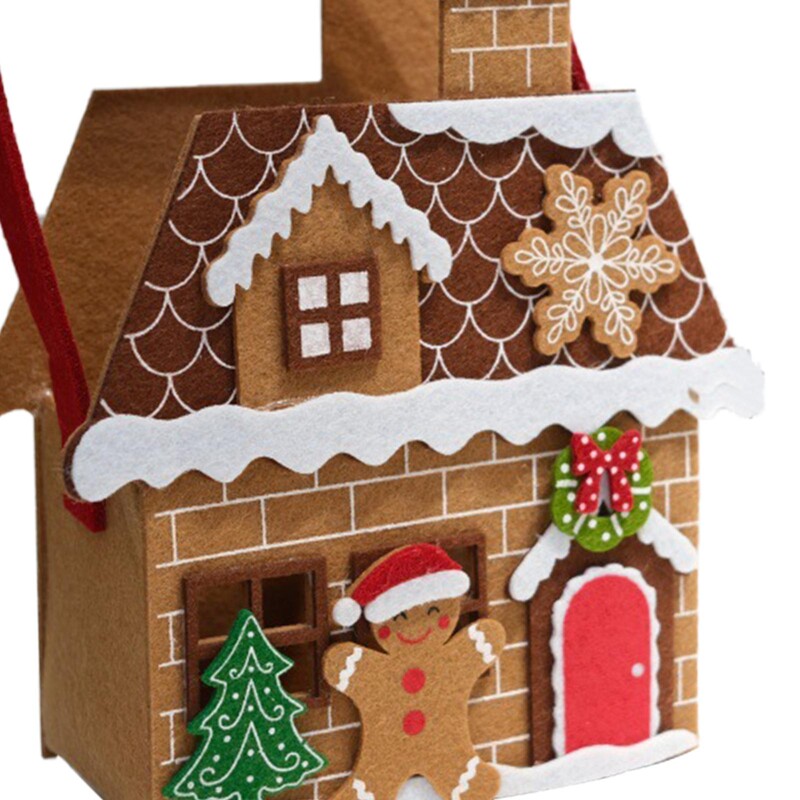 Nemez mézeskalács házi táska Ünnepi aranyos partikívánság gyerekeknek karácsonyi ajándéktáska