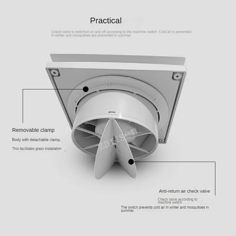 4 colių greitaeigis išmetimo ventiliatorius, tualetas, virtuvė, vonios kambarys, pakabinamas ant sienos, lango ventiliatoriaus ištraukiklis su nuotolinio valdymo pultu