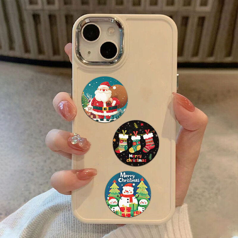 500 vnt Animacinių filmų Kūrybingų Kalėdų dovanų lipdukai Sandarinimo lipdukai Linksmų Kalėdų lipnios etiketės