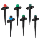 Conexiune blocată Aspersor de împrăștiere Suport cu 8 găuri Picurator Grădină Paturi de flori Gazon Flori Udare Legume Emițător de irigare