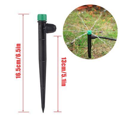 Conexiune blocată Aspersor de împrăștiere Suport cu 8 găuri Picurator Grădină Paturi de flori Gazon Flori Udare Legume Emițător de irigare