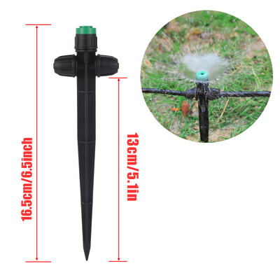 Conexiune blocată Aspersor de împrăștiere Suport cu 8 găuri Picurator Grădină Paturi de flori Gazon Flori Udare Legume Emițător de irigare