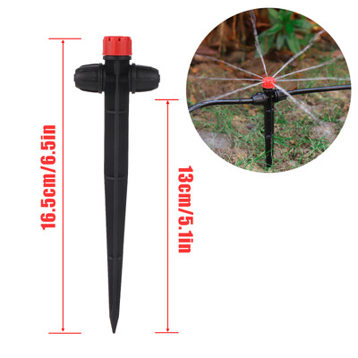 Conexiune blocată Aspersor de împrăștiere Suport cu 8 găuri Picurator Grădină Paturi de flori Gazon Flori Udare Legume Emițător de irigare