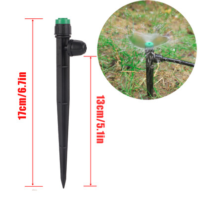 Conexiune blocată Aspersor de împrăștiere Suport cu 8 găuri Picurator Grădină Paturi de flori Gazon Flori Udare Legume Emițător de irigare