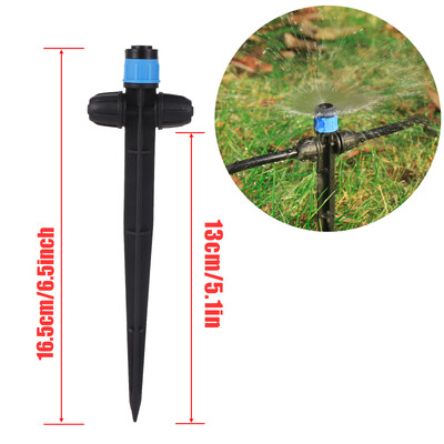 Conexiune blocată Aspersor de împrăștiere Suport cu 8 găuri Picurator Grădină Paturi de flori Gazon Flori Udare Legume Emițător de irigare