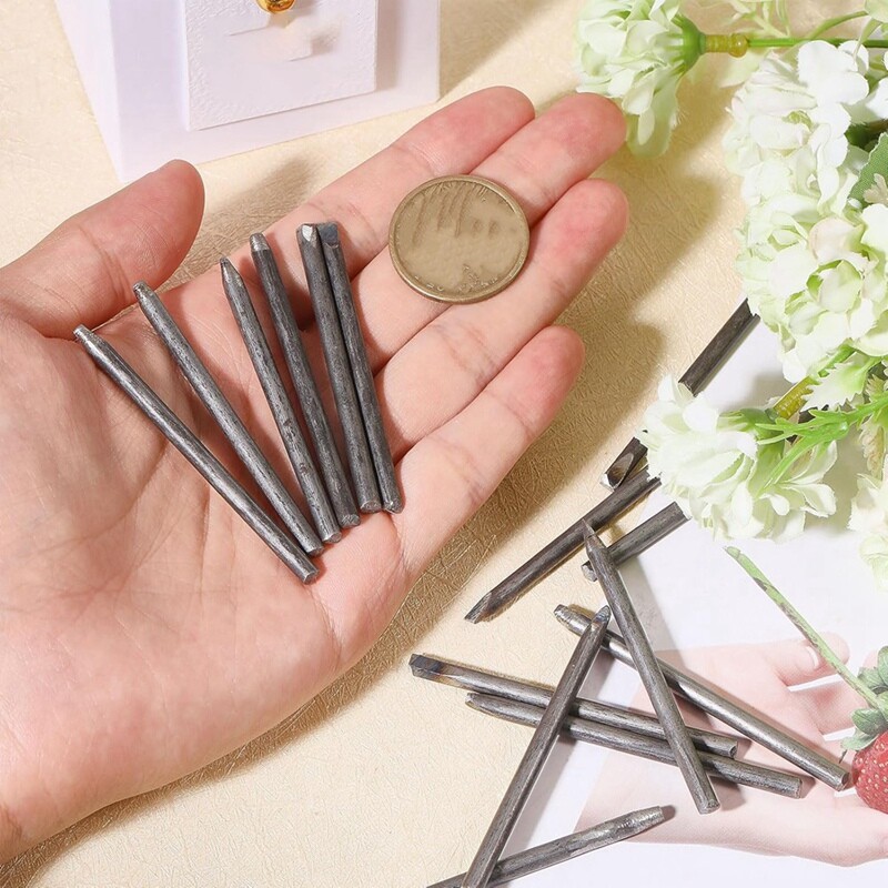 20 vnt Gėlių štampavimo antspaudų rinkinys Geležies graviravimo įrankių rinkiniai Plieniniai Punch Gėlių Punch Antspaudų Rinkinys Papuošalų Metalo štampavimo Įrankis